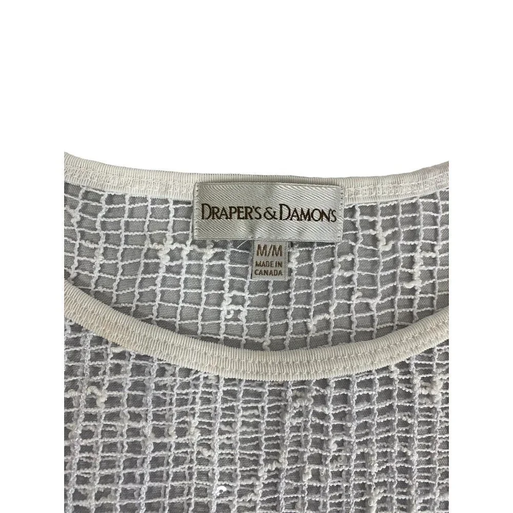 Draper's & Damon's Women's Fishnet Hole Top - Picture 3 of 6